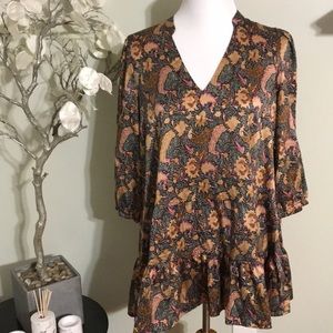 MELLODAY FLORAL TUNIC